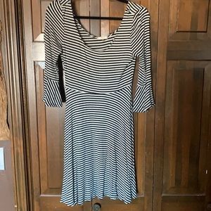 Black and White Striped Dress